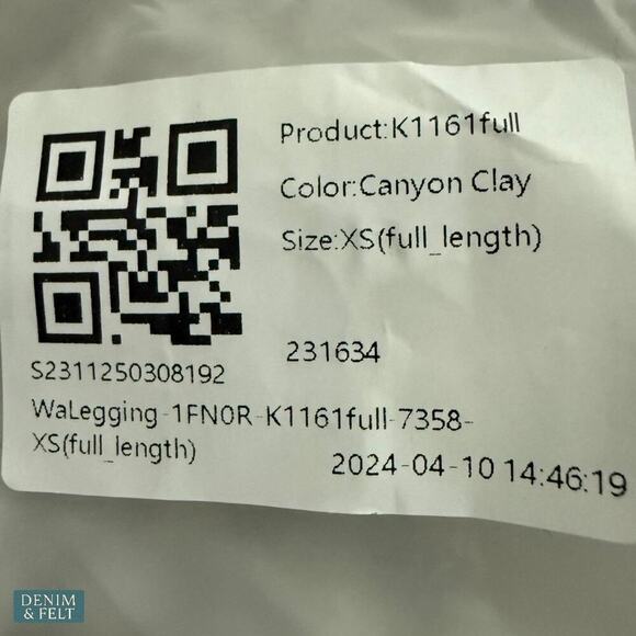 Halara Seamless Flow High Waisted Ruched Canyon Clay Full Length Leggings XS NEW - Picture 5 of 5